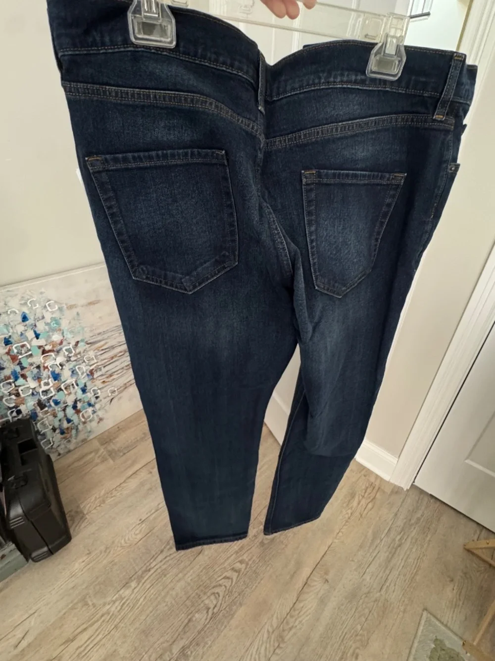 Lot of 3 Amazon Essentials Men's Athletic Fit Jeans 38x32 Dark Light Wash